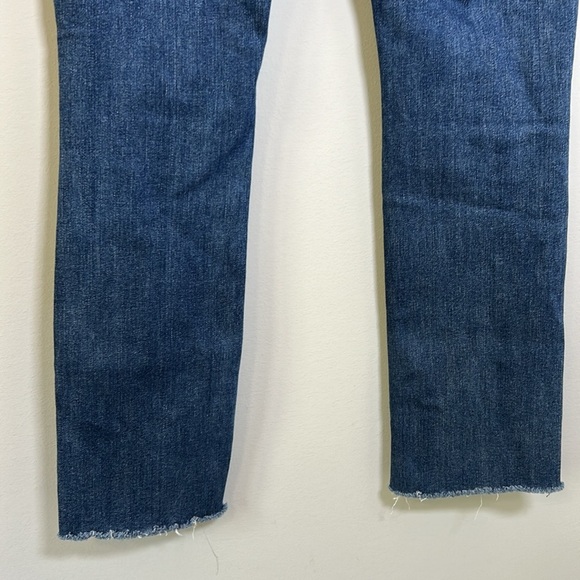 Mother The Mid Rise Dazzler Ankle Fray Weekend Warrior Straight Leg Sz 26 - Picture 8 of 16